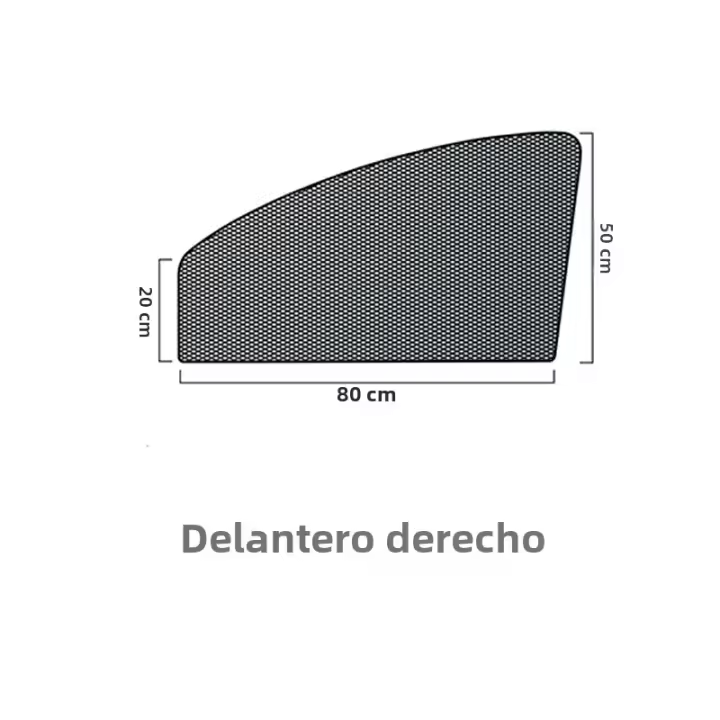 Cortina De Sol Para Coche Con Magnetismo Protección UV Visera De Malla Para Ventanas Lateral Visor De Sol Verano Film De Ventana - 1