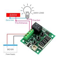 Controlador De Temperatura Digital W1209 DC 12V Con Probing Impermeable Termómetro Módulo LED Termostato Electrónico Para Arduino Kit De Soldering Construcción - details 2