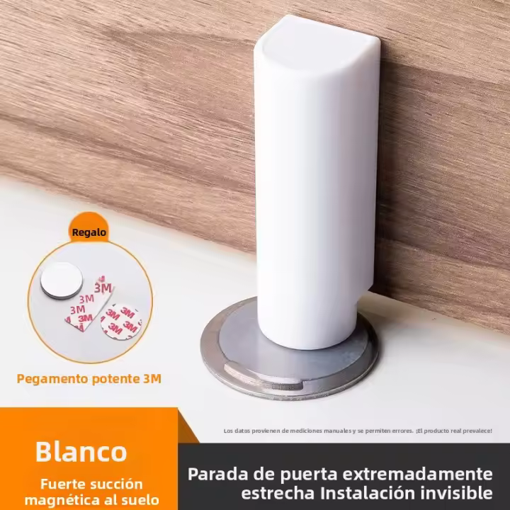 Nuevos Parachoques De Puerta Ultra Fina Silenciosa Anticolisión Sin Perforación Fuerte Magnetismo Para Baño Material ABS+Magnetismo Fuerte - 1