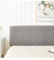 Cubierta De Cabeza De Cama En Jacquard Thicken Leaves Suave Y Elástica Protectora Antipolvo Para Cama Moderna Y Hogar - details 2