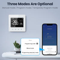 Termostato Inteligente AVATTO Tuya WiFi/ZigBee Para Calentadores De Agua Y Gas Batería De Bajo Consumo Compatible Con Alexa Google Home Alice - details 5