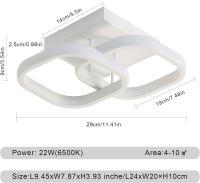 Lámpara de techo para dormitorio, reemplazo de Escalera, balcón, lámpara de entrada, Círculo LED principal - details 7