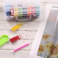 Caja De Almacenamiento De Joyería Y Perlas Para Pintura Diamante DIY Organizador De Accesorios De Joyería De Plástico Con 32/40/42/48/56/64 Slots - details 9