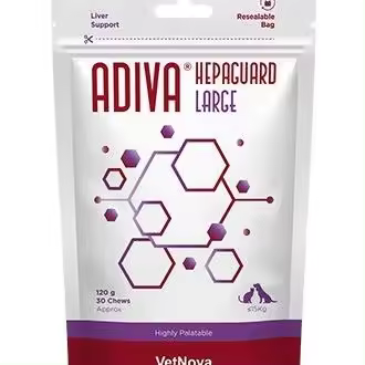 Suplemento Vetnova Adiva Hepaguard Chews para Perros y Gatos - 1