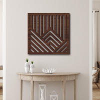 2 Pcs Adorno De Pared En Madera Para Decoración De Oficina Y Hogar Arte Abstracto De Madera Montañosa Adornos Para Habitaciones - details 1