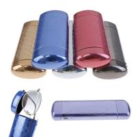 Caja De Gafas De Metal Duradero Nueva Moda Accesorios De Gafas De Aluminio Protector De Sol Capsula Flip Portátil Para Hombres Y Mujeres - details 2