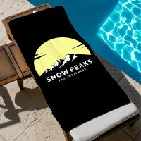 Toalla De Playa Grande De Secado Rápido Fashion Outdoor S-Snow Peak Logo Para Piscina Gimnasio Baño Camping Viaje Deporte - details 4