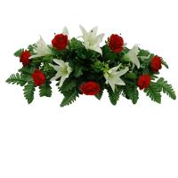 CENTRO DE FLORES ARTIFICIALES APTO PARA EXTERIOR. IDEAL PARA CEMENTERIO TODOS LOS SANTOS. MEDIDAS 70*35* 20 - details 2