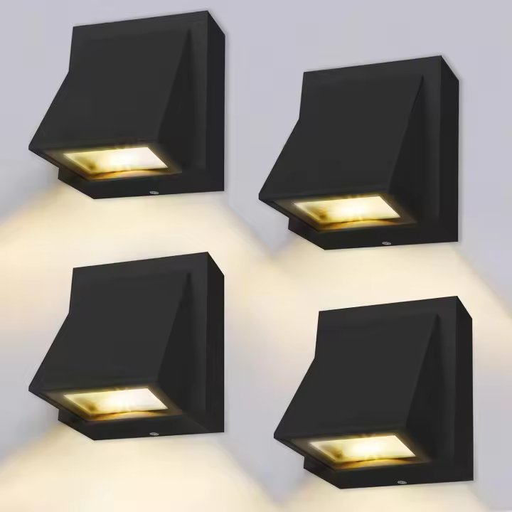 Aplique de pared - 4 piezas, aplique de pared LED para exterior/interior de 5 W, para exterior - 1