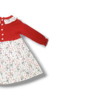 Juliana Baby Clothes Vestido Cuerpo Punto Tela Niña Vistiendo Bebes J6150 CALDERA ropa niños Winter ROYALE CORDONETS - details 3