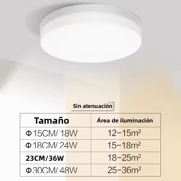 Lámpara De Techo Moderna Ultrafina MANVIV 18W/24W/36W/48W Redonda Para Interiores 220V/110V Iluminación Para Dormitorio Sala De Estar Cocina Comedor Estudio - 1