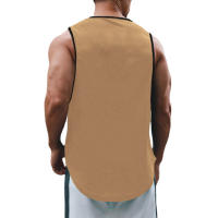 Camiseta De Gimnasio Para Hombre Estilo Moderno Sin Mangas Transpirable Secado Rápido Vestido Deportivo De Fitness O-Neck Mesh Talla M L XL XXL Colores Variados - details 8