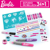 Barbie - Set belleza glitter 3 en 1: mechas, manicura y tatuajes para niñas - details 1