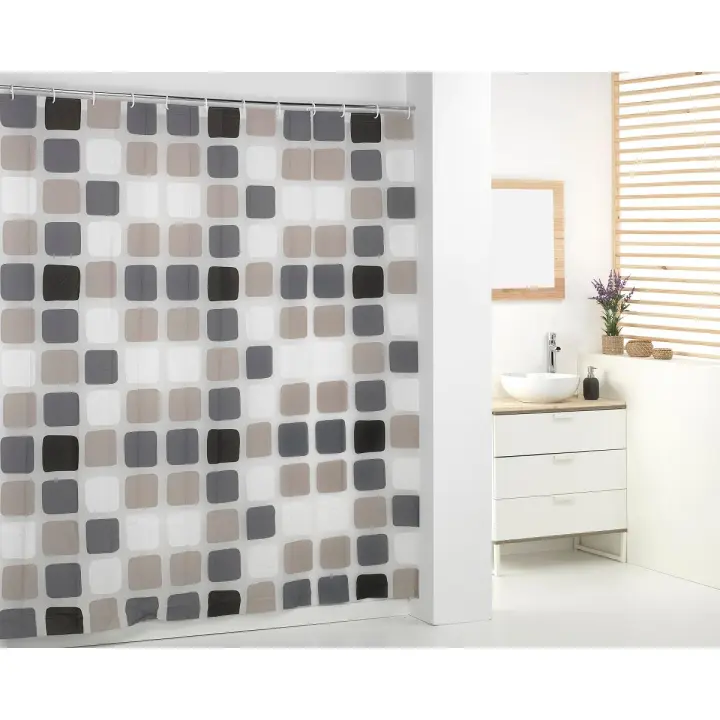 Novotextil Cortina de Ducha PEVA Resistente al Agua Moho con Diseños Estampados Cortina de Baño Impermeable Ideal Proteger tu Baño Material de Alta Calidad Fácil de Lavar Mantener Apta Uso Diario Resistente al Desgaste Diseño - 1