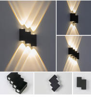 Lámpara De Pared LED De Aluminio IP66 Impermeable Para Exterior 4W 6W 8W 12W Iluminación Para Jardín Dormitorio Sala De Estar Escaleras - details 5