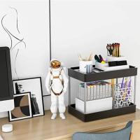 Organizador De Estante De 2 Niveles Para Baño Y Cocina Soporte Multipropósito Para Armario Debajo Del Grifo En Casa - details 3