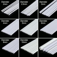 10Pcs Tubo Redondo De Plástico ABS Para Manualidades Y Decoración De Modelos De Edificios Diámetro 2mm-10mm Material Para Mesa De Arena - details 2