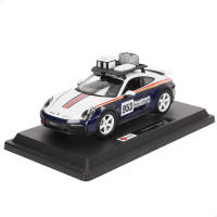 Burago - 1/24 Maqueta coche Lamborghini Essenza SCV12, Chevrolet Corvette C8R, Porsche 963, Porsche 911 Dakar, Ferrari 499P LMH, cuerpo metal, apertura puertas manual, maquetas de coches, miniatura de colección, competición - details 3