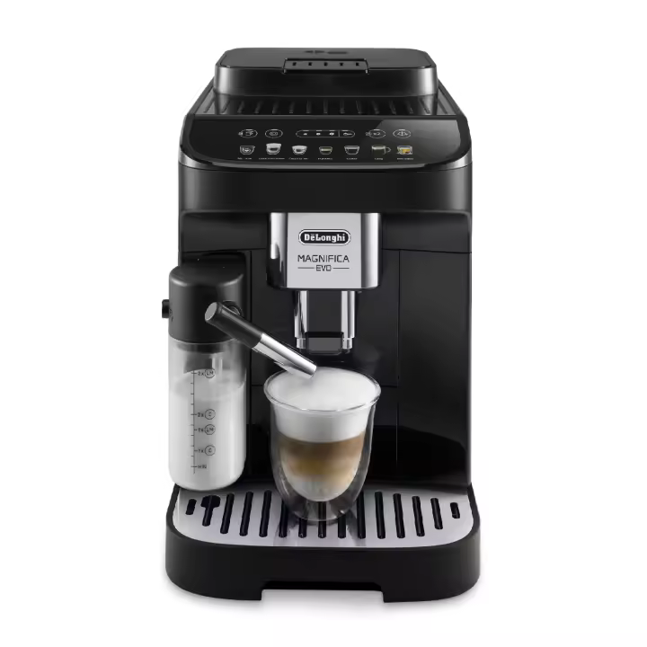 Delonghi - Magnifica Evo Latte Cafetera Superautomática. Experimenta la excelencia y disfruta del auténtico espresso italiano. Modelo ECAM292.81.B - 1