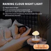 Humidificador de nube de lluvia de escritorio, lámpara de aromaterapia, difusor de sonido USB, luz nocturna colorida, decoración del hogar, 7 colores - details 2