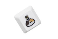 Keycap De Gato Calico Lindo Para Teclado Mecánico De Juego Con Estilo Meme Color Naranja Blanco Negro Subido Por Dye Compatible Con Stems MX - details 11