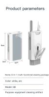 Kit De Limpieza 8 En 1 Para Auriculares Teclado iPhone iPad Herramientas De Limpieza Para Computadora Y Teléfono Pulgador De Teclas - details 7