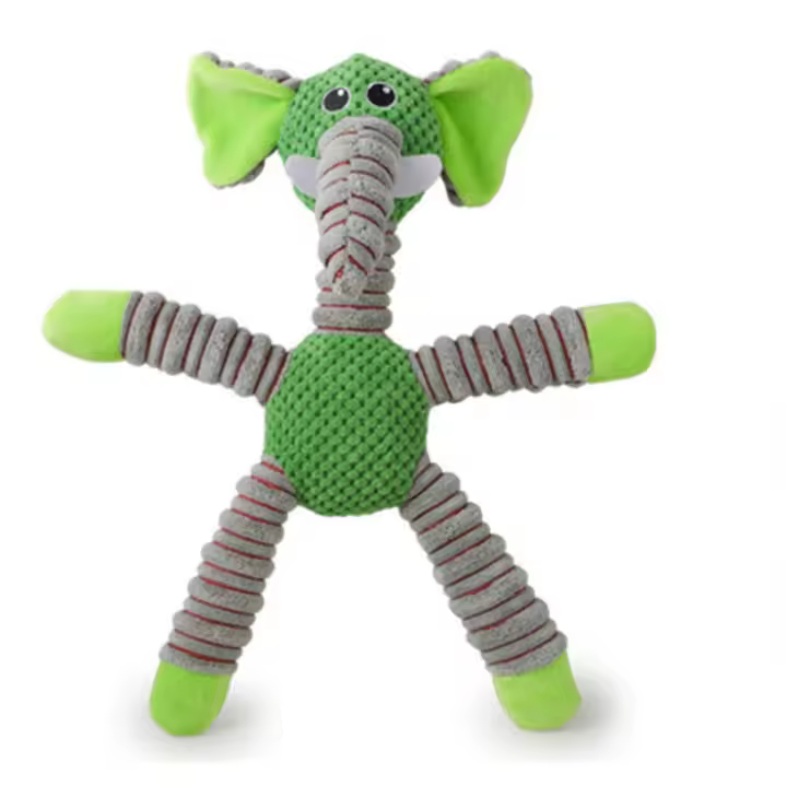 Juguete De Masticar Para Perros Grandes Indestructible Suave En Forma De Animales Peluche Para Entrenamiento Dental Y Moler Dientes De Pupilo Juguetes Sonidos Squeaky - 1