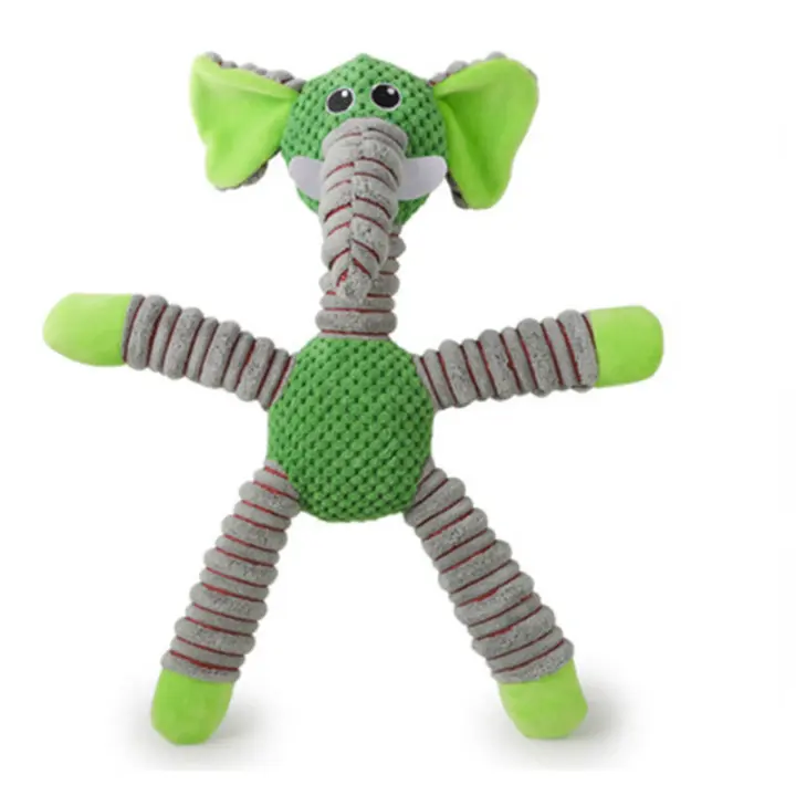 Juguete De Masticar Para Perros Grandes Indestructible Suave En Forma De Animales Peluche Para Entrenamiento Dental Y Moler Dientes De Pupilo Juguetes Sonidos Squeaky - 1