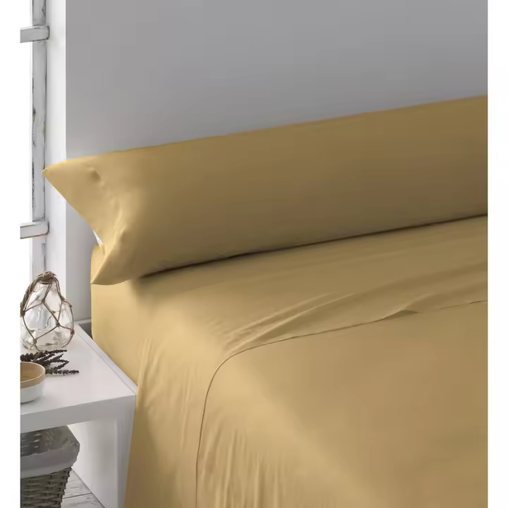 Tramas+ Juego de Sábanas Lisas 100% Algodón Suave y Resistente - 1