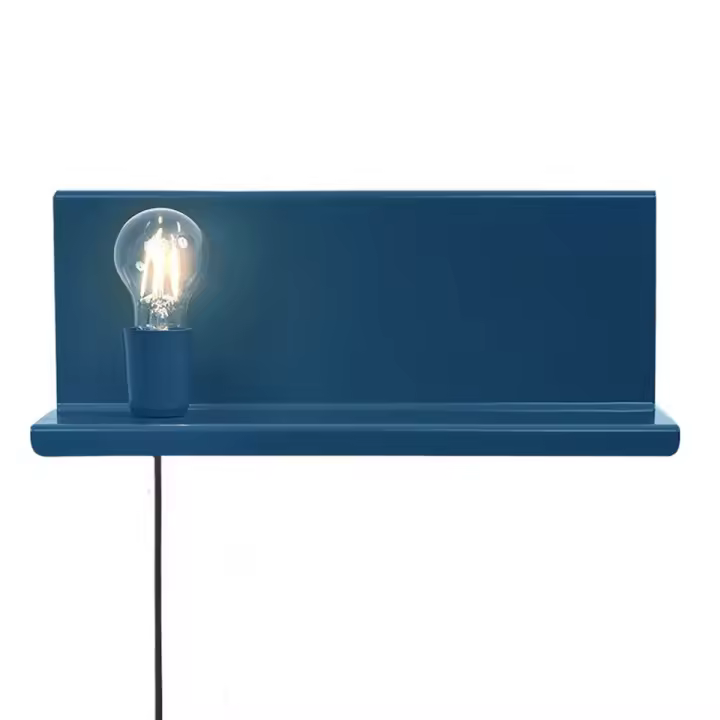 Lámpara de Pared Taranto, Metal, Azul, 40x14x17 cm - 1