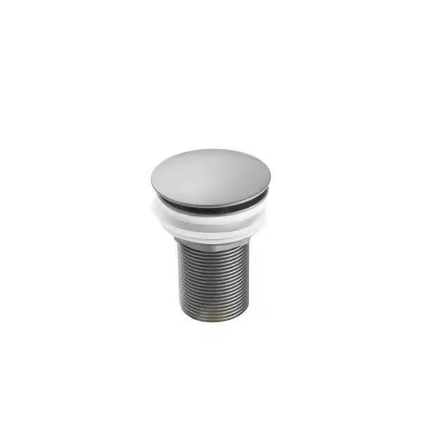 VALAZ Válvula click clack redonda para lavabo o bidet fabricada de latón de acabado gris plomo - 1