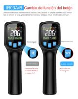 Termómetro Infrarrojo Digital No Contacto Con Imagen Láser Y Alarma De Luz LCD Medidor De Temperatura Y Humedad Pyrometer Hygrometer - details 0