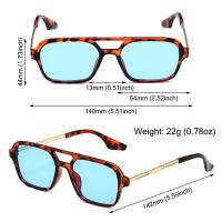 Gafas De Sol Cuadradas Vintage Para Hombres Y Mujeres Protección UV400 Marco Grande Estilo De Los Años 70 Gafas De Verano - details 3