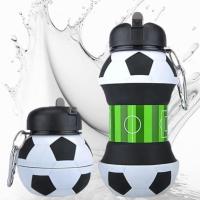 Botella de agua plegable para niños y niñas sin bpa. Cantimplora infantil para camping, personalizada con tu deporte. Balon de agua compacto para regalo barato y original. Pelota reutilizable de silicona para viaje, colegio, gimnasio, running... - details 1