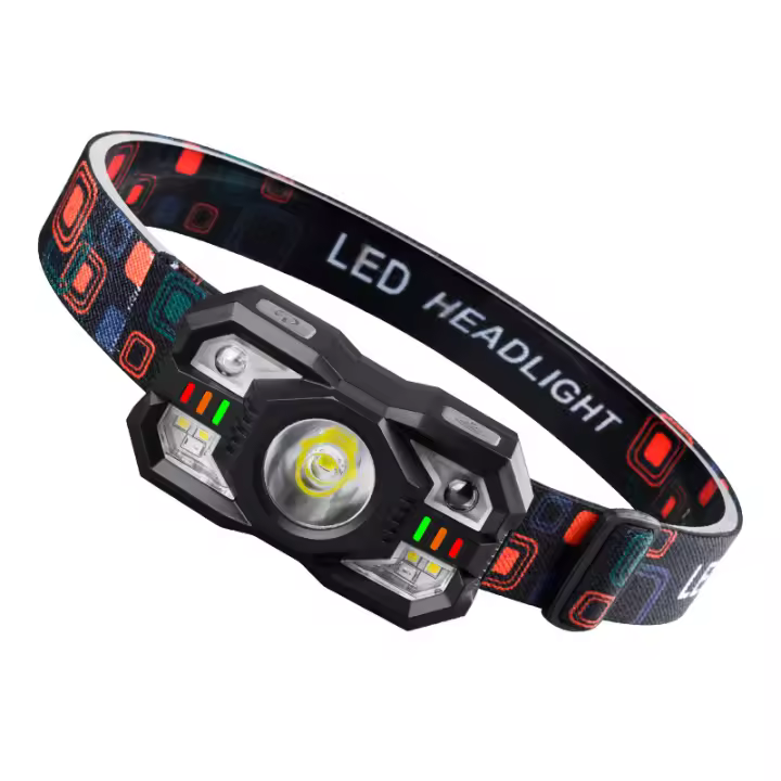 Nuevo faro con sensor de luz potente, color fluorescente, carga USB, iluminación LED para correr de noche al aire libre. - 1