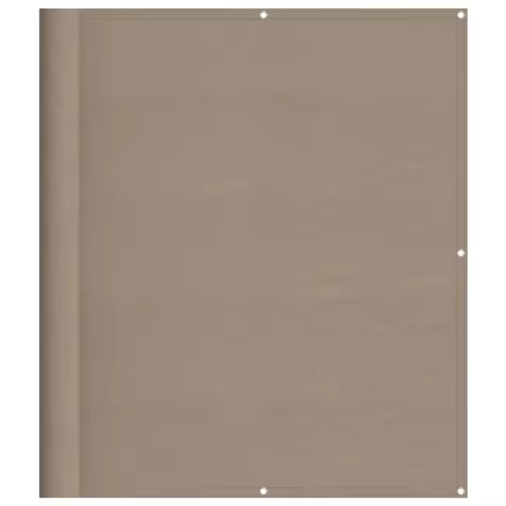 Pantalla de Balcón 100% poliéster Oxford taupe 120x700 cm - 1