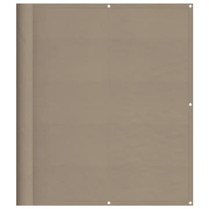 Pantalla de Balcón 100% poliéster Oxford taupe 120x700 cm - 1