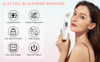 Aspirador profesional de puntos negros, extractor de puntos negros, depurador facial con 4 sondas y 5 modos de extracción para puntos negros, espinillas y grasa, recargable. - details 0