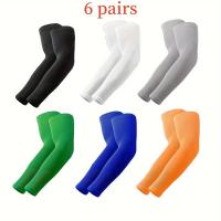 6 Pares De Mangas De Brazo Versátiles En Color Sólido Protección Solar Transpirables Y Refrescantes Para Deportes Al Aire Libre Unisex - details 7