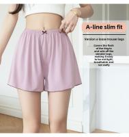 Pantalones De Pijama Para Mujer En Seda Helada Verano Leggings Delgados Transpirables Talla Grande Shorts Blancos Pantalones De Dormir Para Dama - details 13