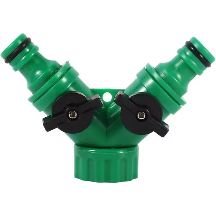 Divisor de Manguera de 2 Vías | Conector de Manguera | Riego por Goteo - 1