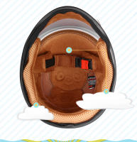 Casco De Motocicleta Para Niños Seguridad Verano Medio Casco Scooter Accesorios Bicis Casco Unisex Abs Material 800g - details 3
