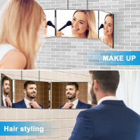 Espejo De Peluquería Tricoidal Con LED 360 Grados Y Iluminación Tricópalo Plegable Para Estilo Y Corte De Pelo Herramienta DIY Para El Cuidado Del Cabello - details 1