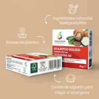 Champaña Sólida Cabellos VITAMINA B5 80 g Colors of Life Para Cabello dañado y Seco. Ecológico, libre de plástico. - details 0
