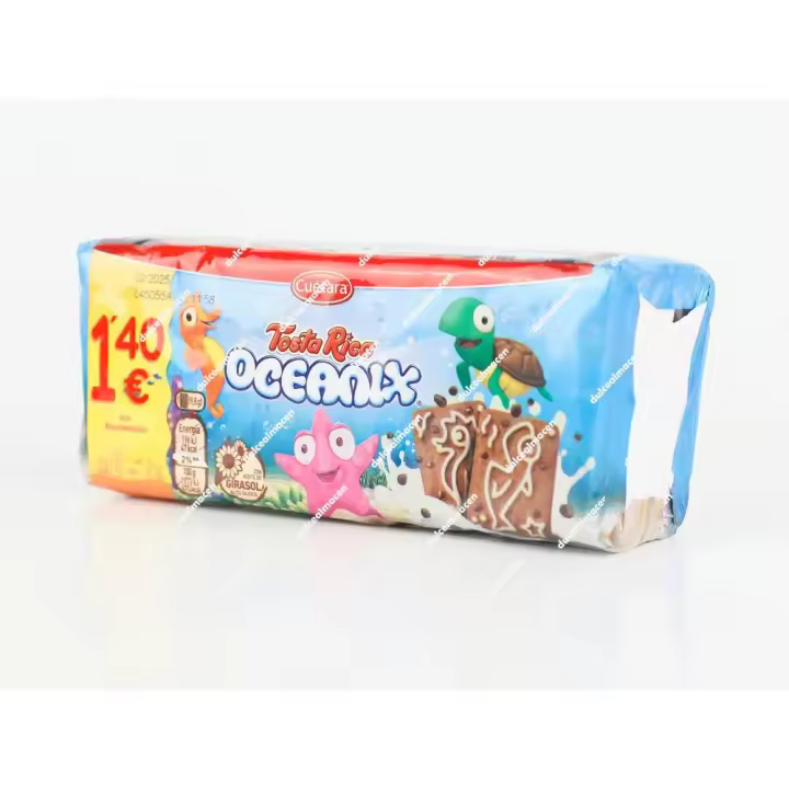 Tosta Rica Oceanix Cuétara 160g | Galletas Infantiles con Chips de Chocolate - 1
