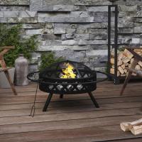 vidaXL Brasero con atizador acero XXL 70 cm - details 0