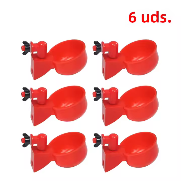 6-36Pcs Copa De Bebida Automática Para Pollos Pato Plástico Fábrica De Pollo Instalación Fácil Dispensador De Alimentos Para Pájaros - 1