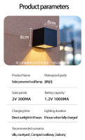 Lámpara De Pared Solar Exterior Impermeable Ilumina Jardín Casa Decoración Exterior Luz Caliente O Fría Moderna - details 9