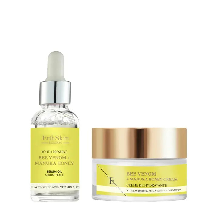 Crema de veneno de abeja y miel de Manuka (50 ml) + Aceite de suero de veneno de abeja y miel de Manuka (30 ml) - 1