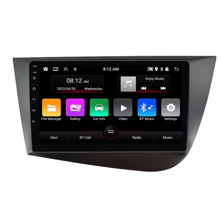 Radio De Coche Navifly 2 Din Android Compatible Con Seat Leon 2005-2012 Multimedia Con GPS Navegación Carplay Accesorios De Auto - 1